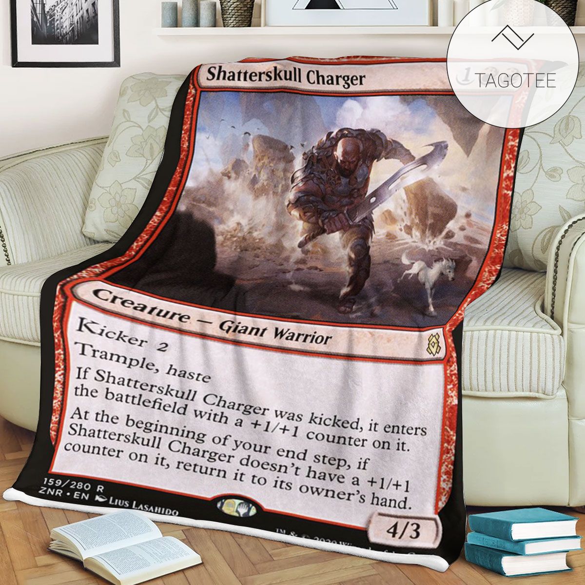 Znr 159 Shatterskull Charger Mtg Game Magic The Gathering Fleece Blanket Znr 159 Shatterskull Charger Mtg Game Magic The Gathering Fleece Blanket