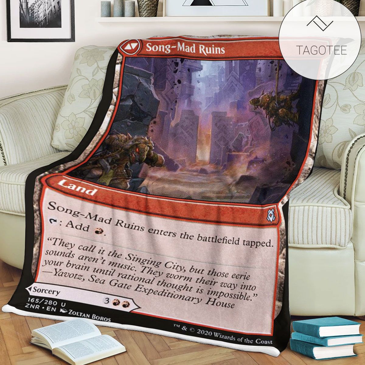 Znr 165 Song Mad Ruins Mtg Game Magic The Gathering Fleece Blanket Znr 165 Song Mad Ruins Mtg Game Magic The Gathering Fleece Blanket