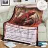 Znr 167 Spitfire Lagac Mtg Game Magic The Gathering Fleece Blanket