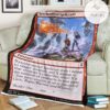 Znr 168 Synchronized Spellcraft Mtg Game Magic The Gathering Fleece Blanket