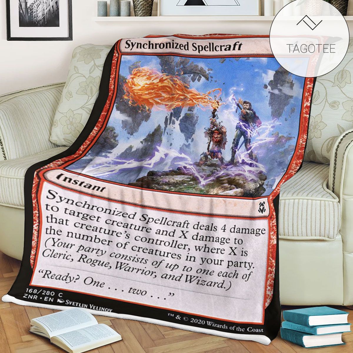 Znr 168 Synchronized Spellcraft Mtg Game Magic The Gathering Fleece Blanket Znr 168 Synchronized Spellcraft Mtg Game Magic The Gathering Fleece Blanket