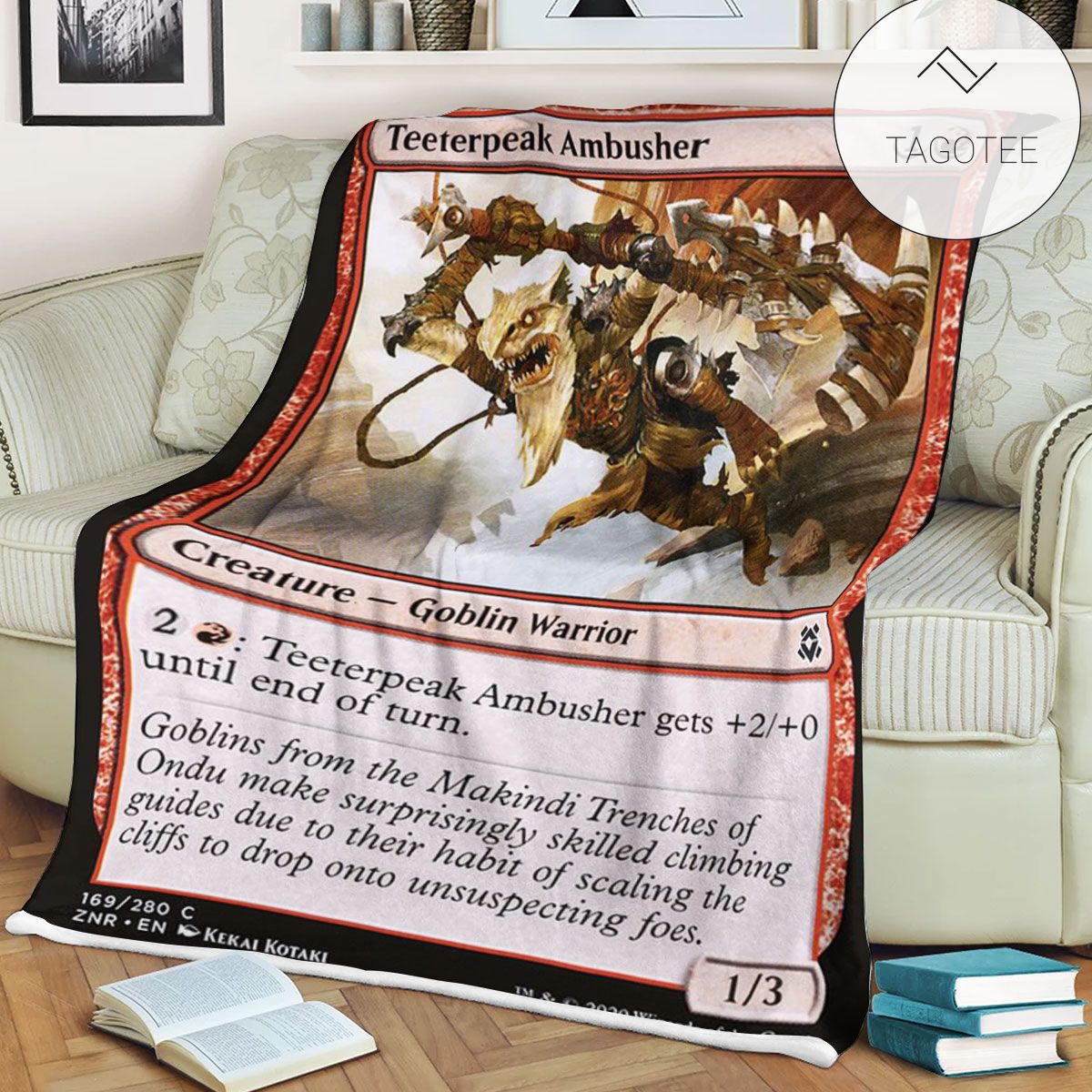 Znr 169 Teeterpeak Ambusher Mtg Game Magic The Gathering Fleece Blanket Znr 169 Teeterpeak Ambusher Mtg Game Magic The Gathering Fleece Blanket