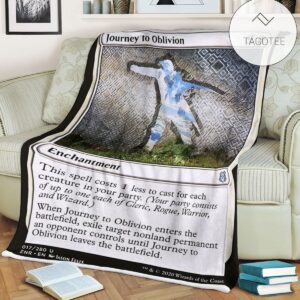 Znr 17 Journey To Oblivion Mtg Game Magic The Gathering Fleece Blanket