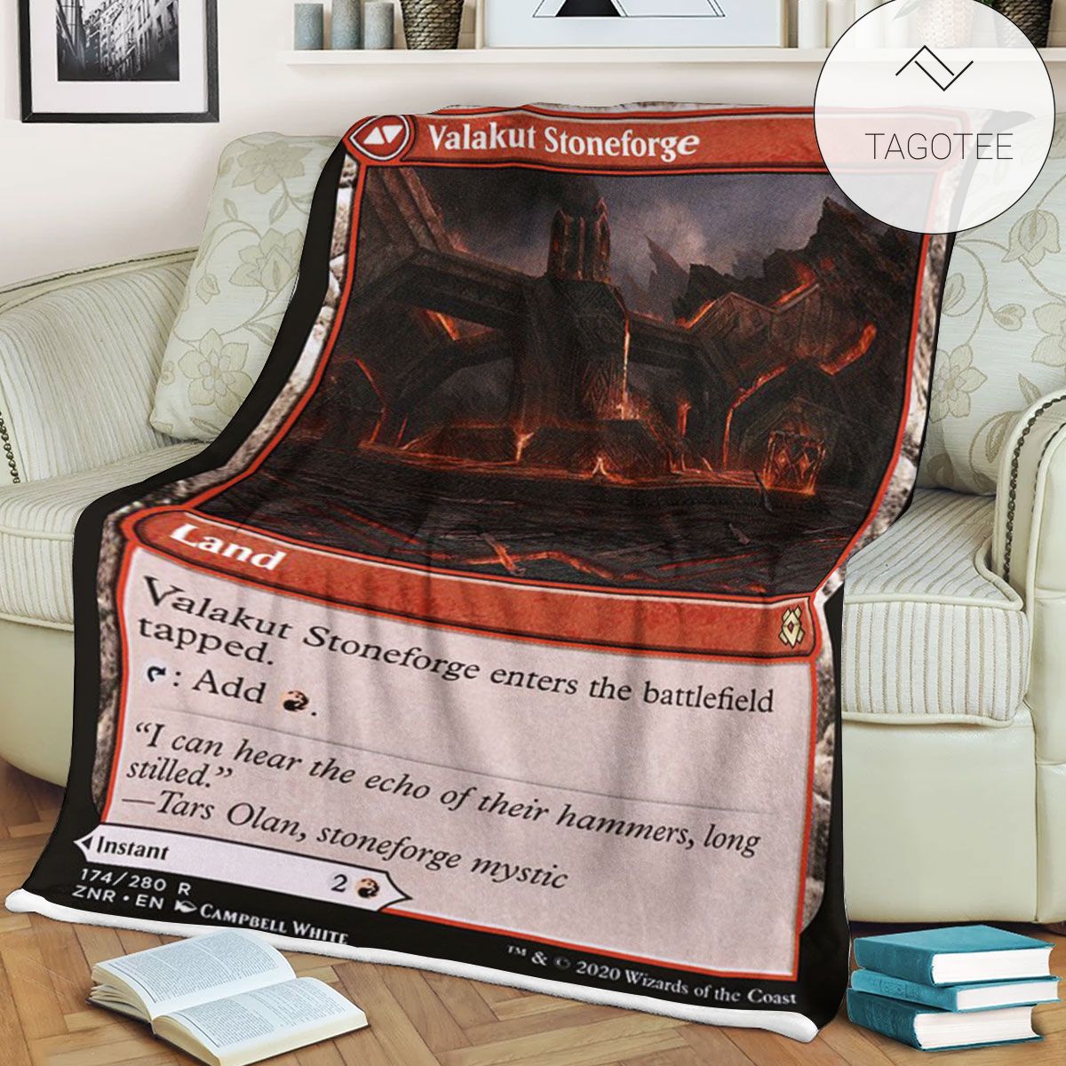 Znr 174 Valakut Stoneforge Mtg Game Magic The Gathering Fleece Blanket Znr 174 Valakut Stoneforge Mtg Game Magic The Gathering Fleece Blanket