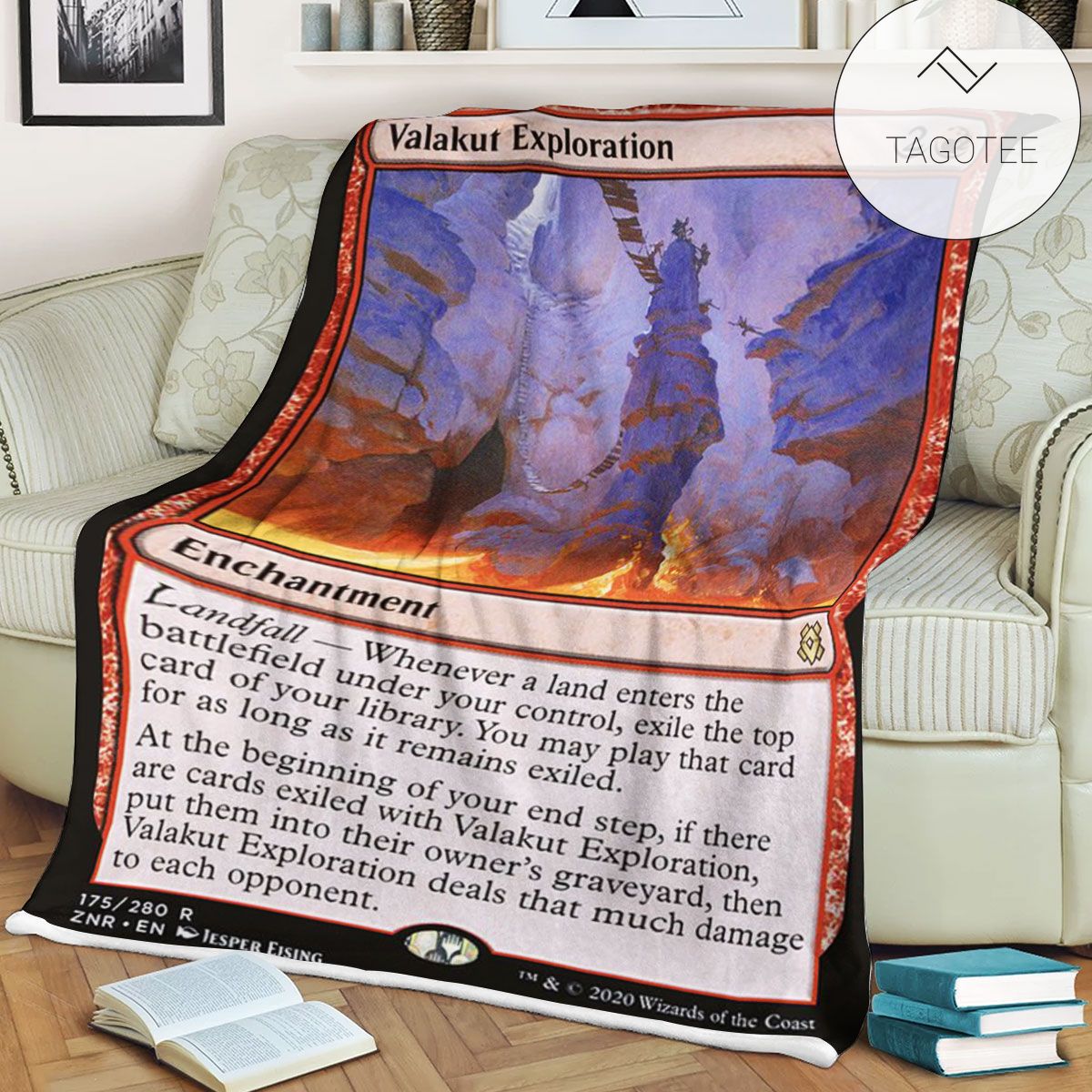 Znr 175 Valakut Exploration Mtg Game Magic The Gathering Fleece Blanket Znr 175 Valakut Exploration Mtg Game Magic The Gathering Fleece Blanket