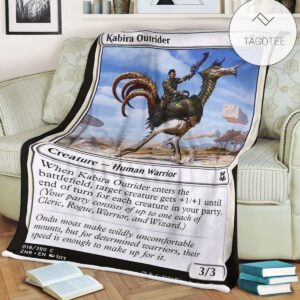 Znr 18 Kabira Outrider Mtg Game Magic The Gathering Fleece Blanket