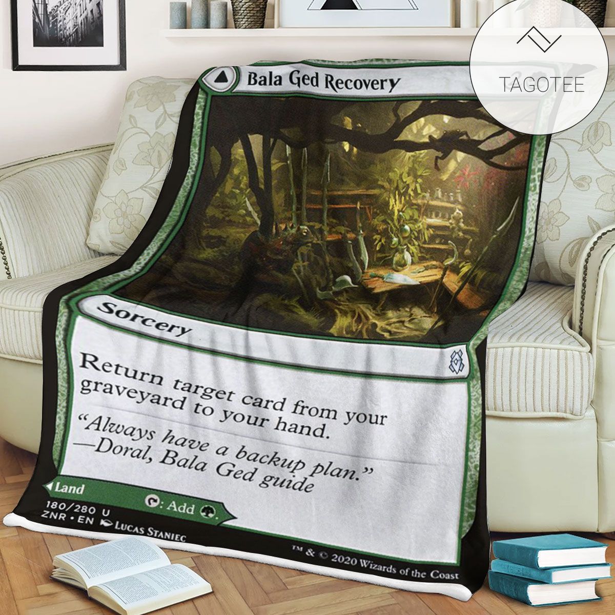 Znr 180 Bala Ged Recovery Mtg Game Magic The Gathering Fleece Blanket Znr 180 Bala Ged Recovery Mtg Game Magic The Gathering Fleece Blanket