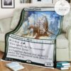 Znr 183 Cragplate Baloth Mtg Game Magic The Gathering Fleece Blanket