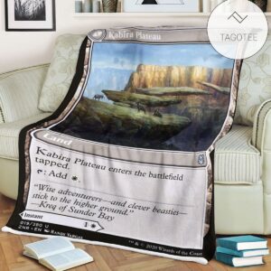 Znr 19 Kabira Plateau Mtg Game Magic The Gathering Fleece Blanket