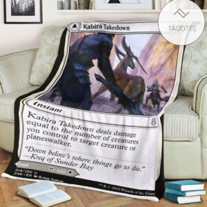 Znr 19 Kabira Takedown Mtg Game Magic The Gathering Fleece Blanket