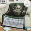 Znr 192 Khalni Territory Mtg Game Magic The Gathering Fleece Blanket
