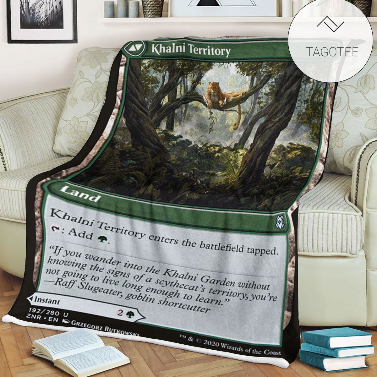 Znr 192 Khalni Territory Mtg Game Magic The Gathering Fleece Blanket Znr 192 Khalni Territory Mtg Game Magic The Gathering Fleece Blanket