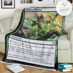 Znr 194 Might Of Murasa Mtg Game Magic The Gathering Fleece Blanket