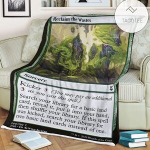 Znr 200 Reclaim The Wastes Mtg Game Magic The Gathering Fleece Blanket