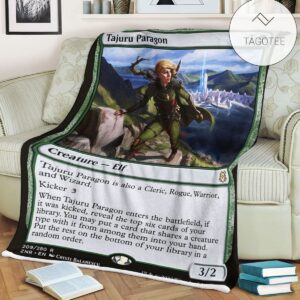 Znr 209 Tajuru Paragon Mtg Game Magic The Gathering Fleece Blanket
