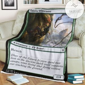 Znr 210 Tajuru Snarecaster Mtg Game Magic The Gathering Fleece Blanket