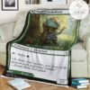 Znr 211 Tangled Florahedron Mtg Game Magic The Gathering Fleece Blanket