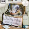 Znr 225 Kaza Roil Chaser Mtg Game Magic The Gathering Fleece Blanket