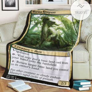 Znr 229 Murasa Rootgrazer Mtg Game Magic The Gathering Fleece Blanket