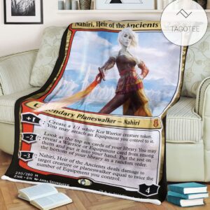 Znr 230 Nahiri Heir Of The Ancients Mtg Game Magic The Gathering Fleece Blanket