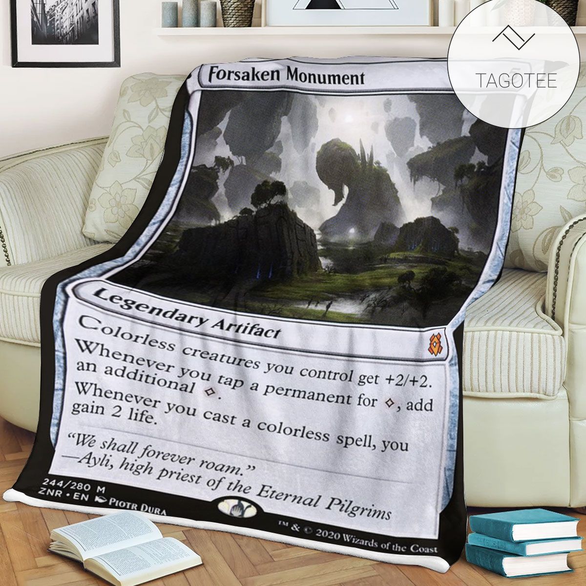Znr 244 Forsaken Monument Mtg Game Magic The Gathering Fleece Blanket Znr 244 Forsaken Monument Mtg Game Magic The Gathering Fleece Blanket