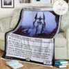 Znr 246 Myriad Construct Mtg Game Magic The Gathering Fleece Blanket