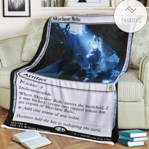 Znr 252 Skyclave Relic Mtg Game Magic The Gathering Fleece Blanket