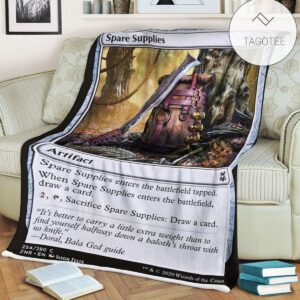 Znr 254 Spare Supplies Mtg Game Magic The Gathering Fleece Blanket