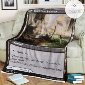 Znr 260 Murkwater Pathway Mtg Game Magic The Gathering Fleece Blanket