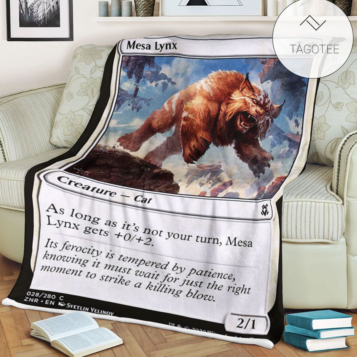 Znr 28 Mesa Lynx Mtg Game Magic The Gathering Fleece Blanket Znr 28 Mesa Lynx Mtg Game Magic The Gathering Fleece Blanket