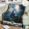Znr 280 Forest Mtg Game Magic The Gathering Fleece Blanket