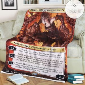 Znr 282 Nahiri Heir Of The Ancients Mtg Game Magic The Gathering Fleece Blanket