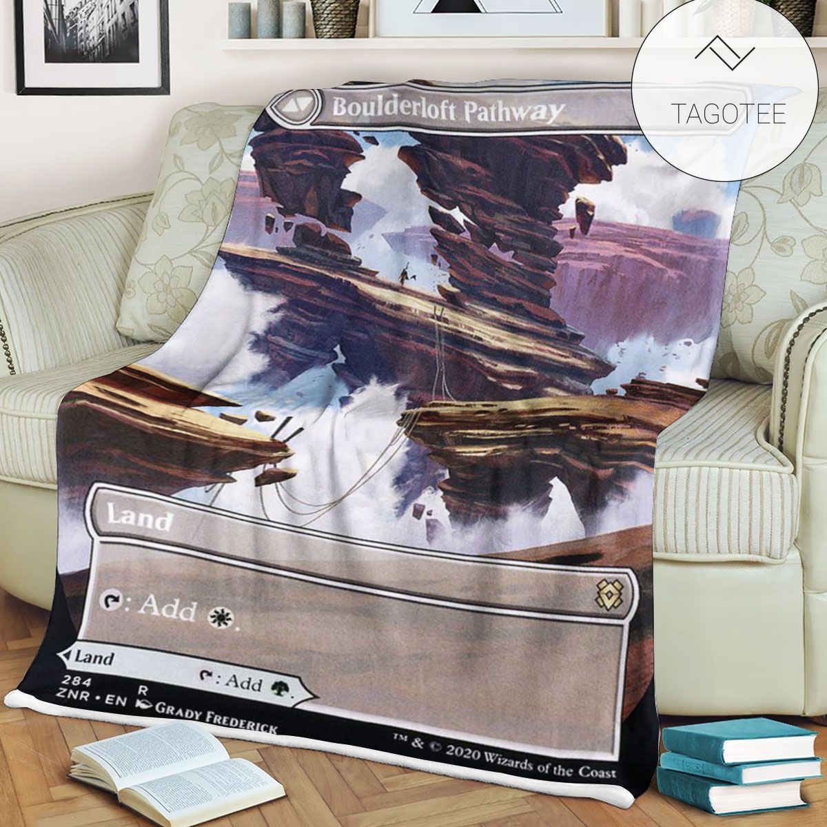 Znr 284 Boulderloft Pathway Mtg Game Magic The Gathering Fleece Blanket Znr 284 Boulderloft Pathway Mtg Game Magic The Gathering Fleece Blanket