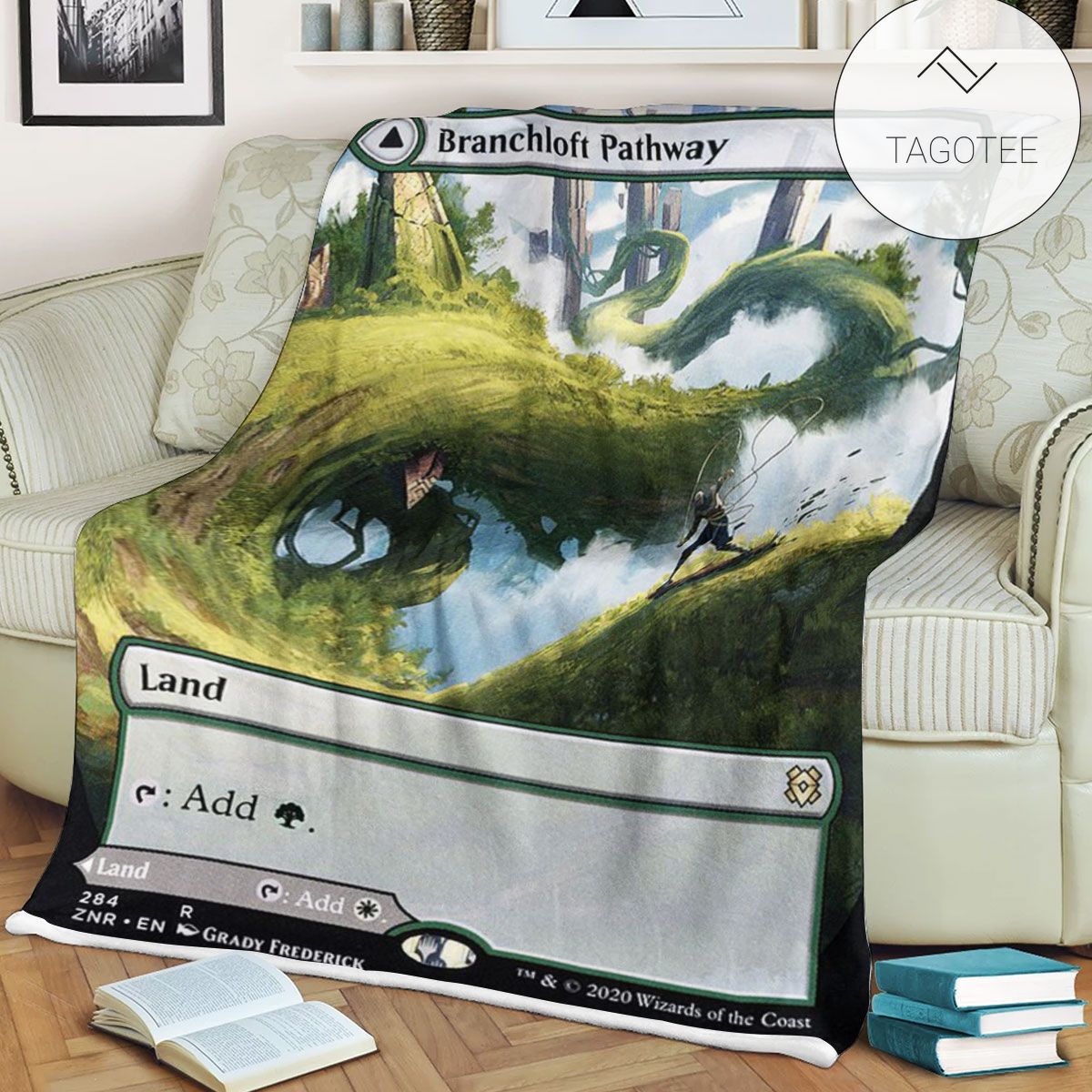 Znr 284 Branchloft Pathway Mtg Game Magic The Gathering Fleece Blanket Znr 284 Branchloft Pathway Mtg Game Magic The Gathering Fleece Blanket