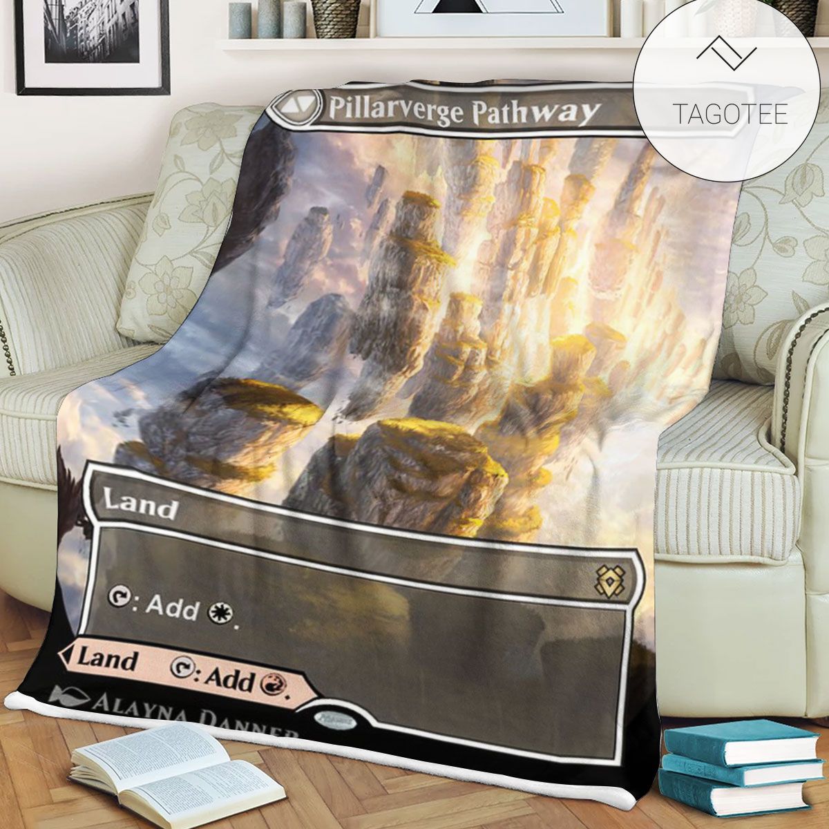 Znr 288_ Pillarverge Pathway Mtg Game Magic The Gathering Fleece Blanket Znr 288_ Pillarverge Pathway Mtg Game Magic The Gathering Fleece Blanket