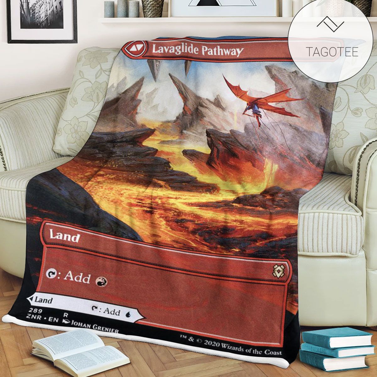 Znr 289 Lavaglide Pathway Mtg Game Magic The Gathering Fleece Blanket Znr 289 Lavaglide Pathway Mtg Game Magic The Gathering Fleece Blanket