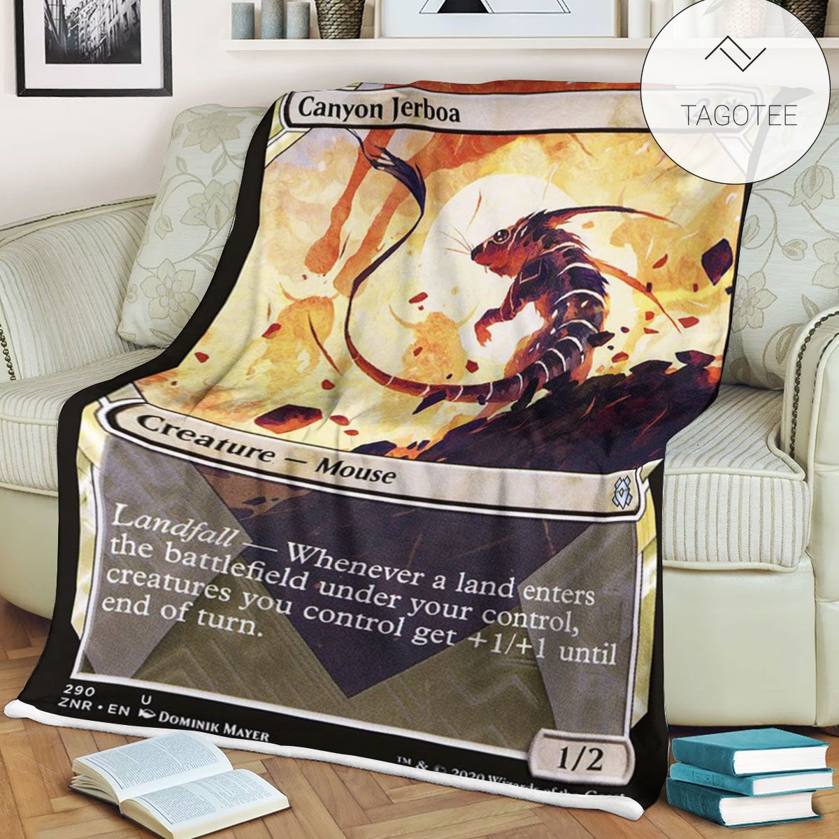 Znr 290 Canyon Jerboa Mtg Game Magic The Gathering Fleece Blanket Znr 290 Canyon Jerboa Mtg Game Magic The Gathering Fleece Blanket