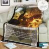 Znr 291 Fearless Fledgling Mtg Game Magic The Gathering Fleece Blanket