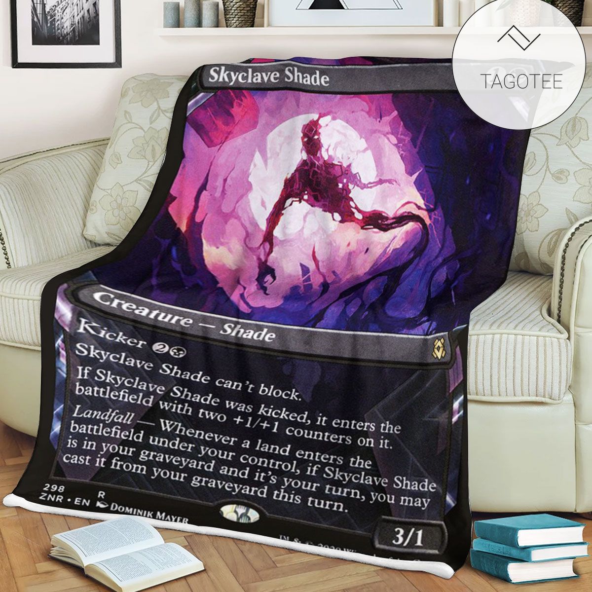 Znr 298 Skyclave Shade Mtg Game Magic The Gathering Fleece Blanket Znr 298 Skyclave Shade Mtg Game Magic The Gathering Fleece Blanket