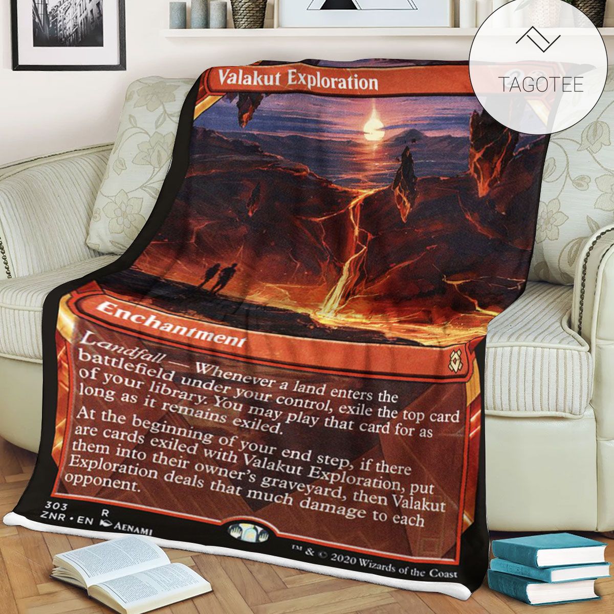 Znr 303 Valakut Exploration Mtg Game Magic The Gathering Fleece Blanket Znr 303 Valakut Exploration Mtg Game Magic The Gathering Fleece Blanket