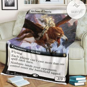 Znr 315 Archon Of Emeria Mtg Game Magic The Gathering Fleece Blanket