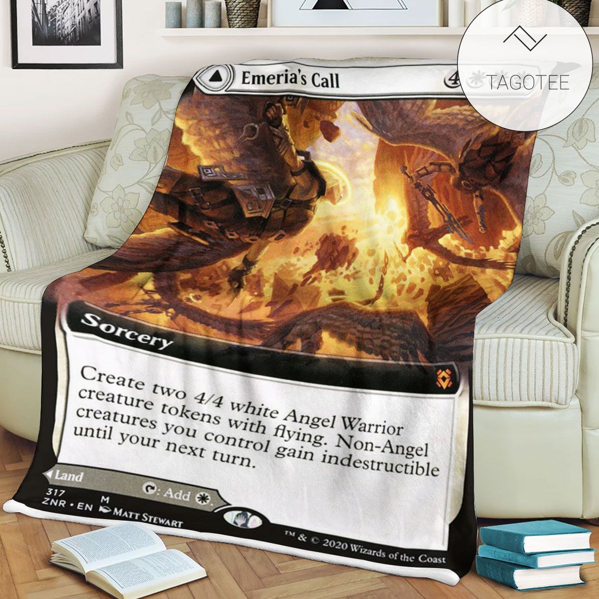 Znr 317 Emeria S Call Mtg Game Magic The Gathering Fleece Blanket Znr 317 Emeria S Call Mtg Game Magic The Gathering Fleece Blanket