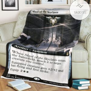 Znr 320 Maul Of The Skyclaves Mtg Game Magic The Gathering Fleece Blanket