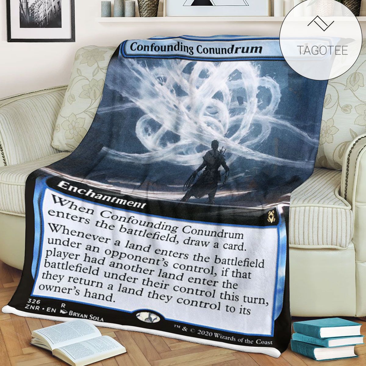 Znr 326 Confounding Conundrum Mtg Game Magic The Gathering Fleece Blanket Znr 326 Confounding Conundrum Mtg Game Magic The Gathering Fleece Blanket