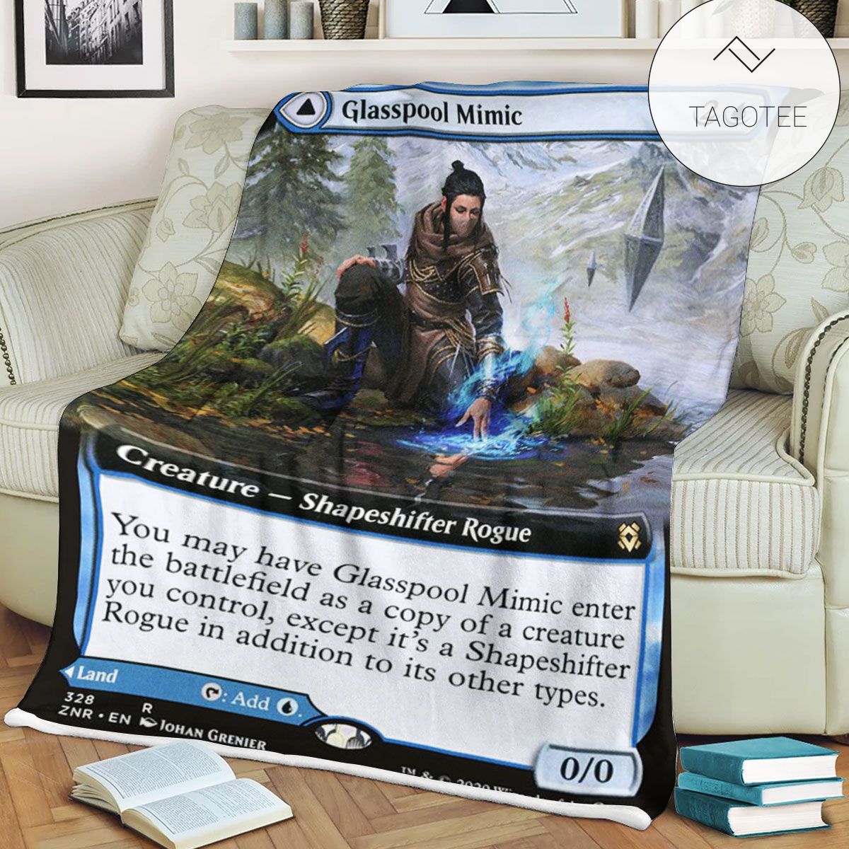 Znr 328 Glasspool Mimic Mtg Game Magic The Gathering Fleece Blanket Znr 328 Glasspool Mimic Mtg Game Magic The Gathering Fleece Blanket