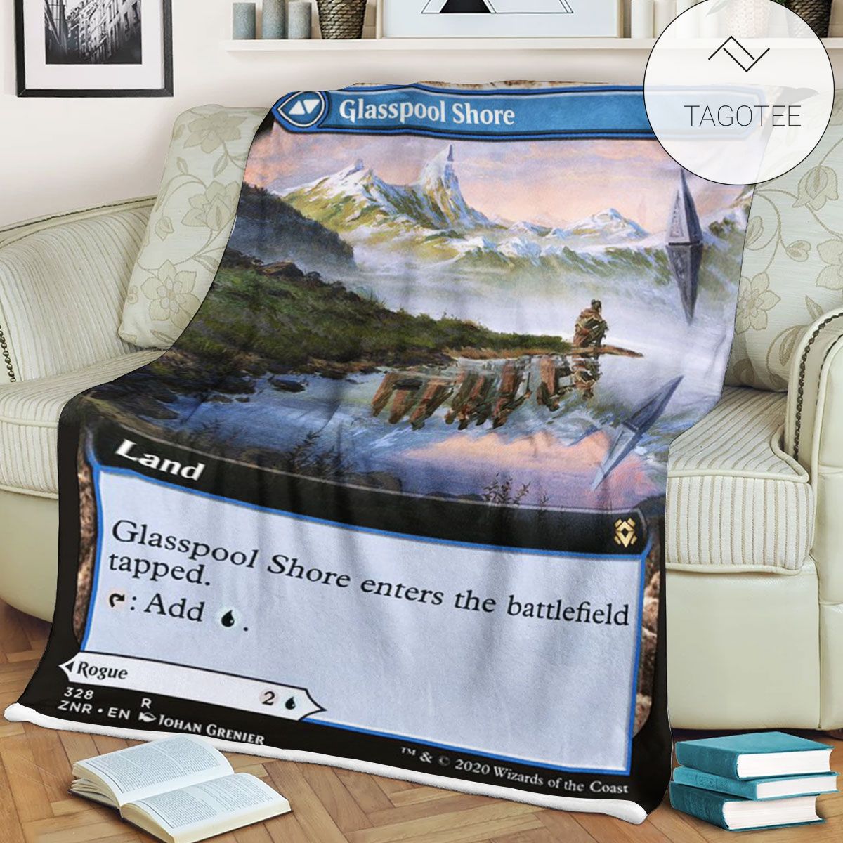 Znr 328 Glasspool Shore Mtg Game Magic The Gathering Fleece Blanket Znr 328 Glasspool Shore Mtg Game Magic The Gathering Fleece Blanket
