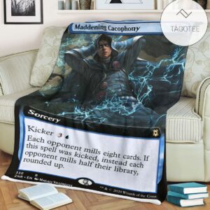 Znr 330 Maddening Cacophony Mtg Game Magic The Gathering Fleece Blanket
