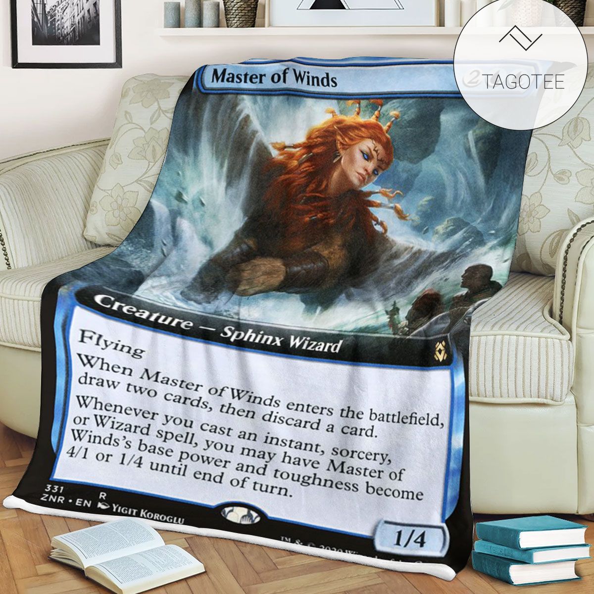 Znr 331 Master Of Winds Mtg Game Magic The Gathering Fleece Blanket Znr 331 Master Of Winds Mtg Game Magic The Gathering Fleece Blanket