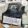 Znr 341 Nighthawk Scavenger Mtg Game Magic The Gathering Fleece Blanket