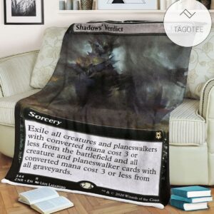 Znr 344 Shadows Verdict Mtg Game Magic The Gathering Fleece Blanket